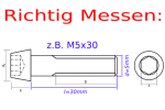 Titanschrauben | Schwarz | M8 | DIN 912 | Gr.5 | konischer Kopf M8x55