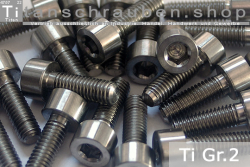 Titanium Bolts | Silver | M1.6 | DIN 912 | Gr.2 | Cap Head | Allen Key M1.6x5