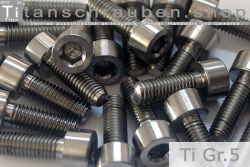 Titanium Bolts | Silver | M8 | DIN 912 | Gr.5 | Cap Head | Allen Key M8x60