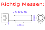 Titanschrauben | Schwarz | M8 | DIN 912 | Gr.5 | Zylinderkopf M8x55