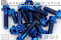 Titanium Bolts | Blue | M10x1.25 | ~DIN 6921 | Gr.5 | Hex Flange M10x1.25x40