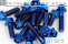 Titanium Bolts | Blue | M10x1.25 | ~DIN 6921 | Gr.5 | Hex...