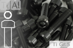 Titanium Bolts | Black | M6 | DIN 912 | Gr.5 | Cap Head chamfered | Allen Key