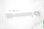 Titanschrauben | Silber | M3 | DIN 912 | Gr.5 | Zylinderkopf mit Fase M3x25
