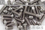 Titanium Bolts | Silver | M4 | ISO 7380 | Gr.5 | Button Head