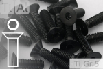 Titanium Bolts | Black | M6 | DIN 7991 | Gr.5 |...