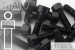 Titanium Bolts | Black | M5 | DIN 912 | Gr.5 | Cap Head | Allen Key