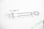 Titanium Bolts | Black | M5 | DIN 912 | Gr.5 | Tapered Head | Allen Key M5x25