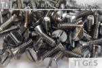 Titanium Bolts | Silver | M2 | DIN 963 | Gr.5 | Countersunk | Slotted