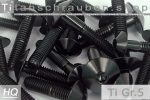 Titanium Bolts | Black | M8 | ~ISO 7380 | Gr.5 | Button Head